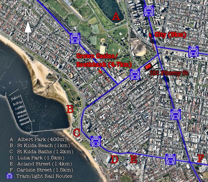 ☆ Heart Of St Kilda ☆ Infinity Pool+Parking+Wifi Διαμέρισμα Μελβούρνη Εξωτερικό φωτογραφία